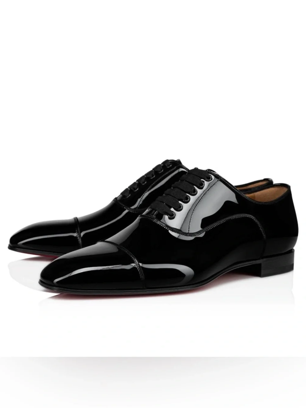 Christian Louboutin Greggo Patent Leather Oxford Shoes Black Like New (US 12.5)